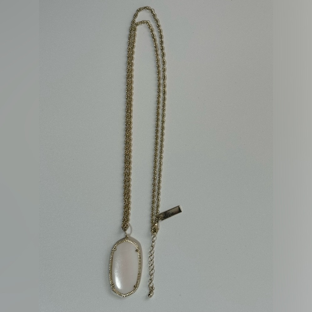 Kendra Scott Gold White MOP Rayne Necklace without tassels